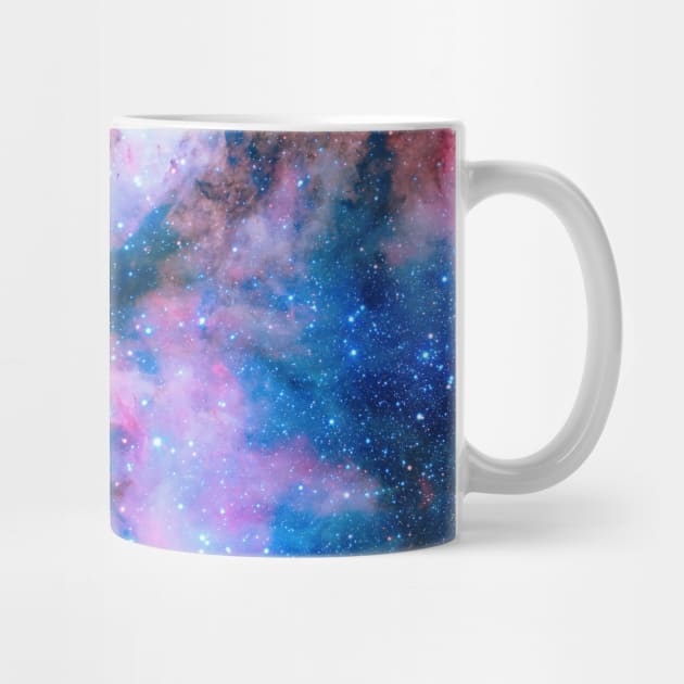 Pink Blue Space Galaxy by NewburyBoutique